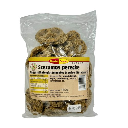 szezámos perecke (paleo) 150g Mester