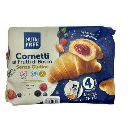 Erdei gyümölcs lekvárral töltött croissant (4*60g) Nutrifree Akciós! Lejárat: 2025.05.06