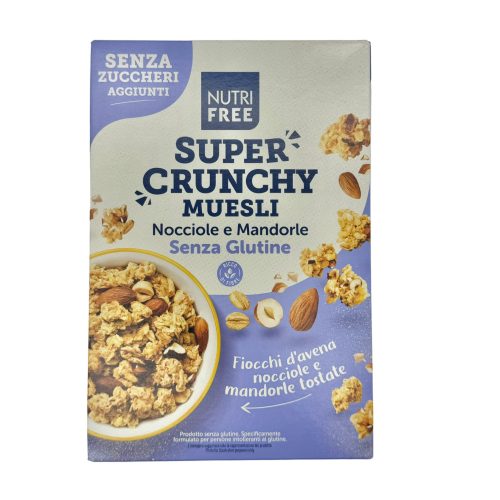Super Crunchy müzli -mogyoróval és mandulával 300g Nutrifree